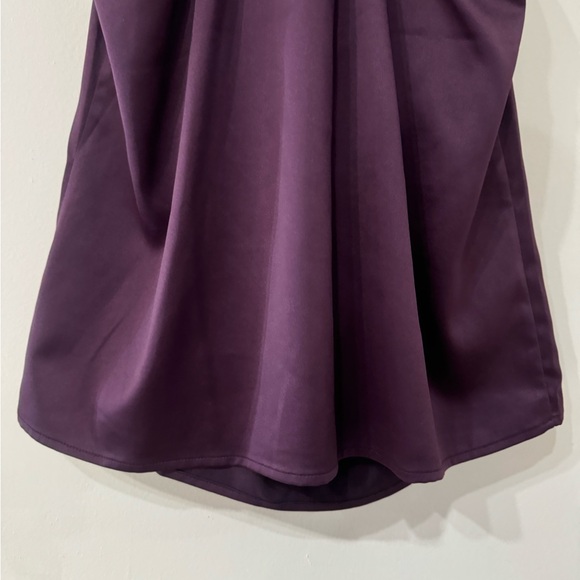 NWOT Express Plum cowl neck satin tank size small - Picture 6 of 7